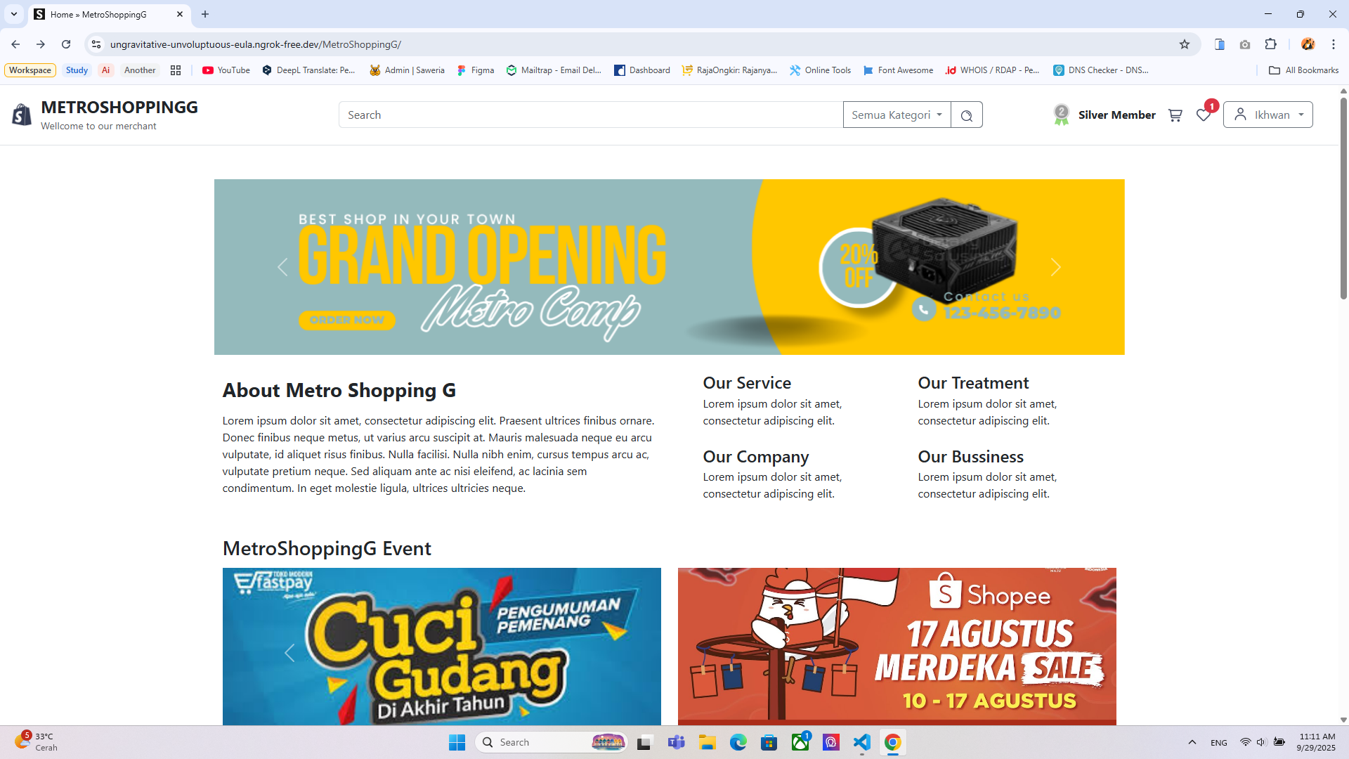 Website E-commerce